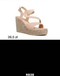 Sandały na koturnie (36-41/12P)