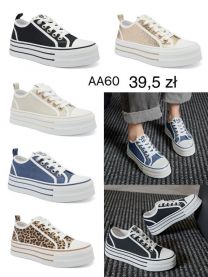 trampki wiążane damskie (36-41/12P)