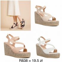 Sandały na koturnie (36-41/12P)