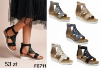 Sandały na koturnie (36-41/12P)