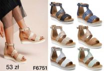 Sandały na koturnie (36-41/12P)