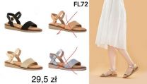 Sandały na koturnie (36-41/12P)