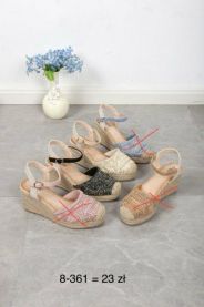 Sandały na koturnie (36-41/12P)
