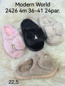 Kapcie zakryte palce damskie (36-41/24P)