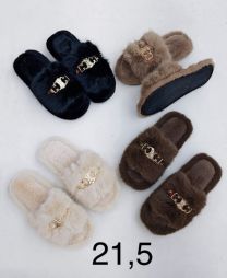 Kapcie odkryte palce damskie(36-41/12P)