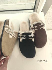 Klapki zakryte palce damskie(36-41/12P)