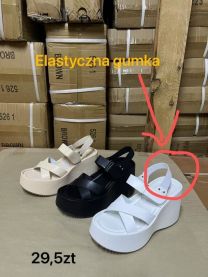 Sandały na koturnie (36-41/12P)