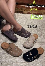 Klapki zakryte palce damskie(36-41/12P)