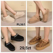 Kapcie zakryte palce damskie (36-41/12P)