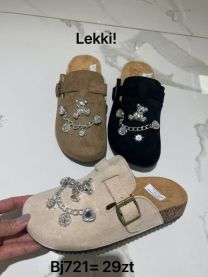 Klapki zakryte palce damskie(36-41/12P)