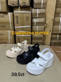 Sandały na koturnie (36-41/12P)