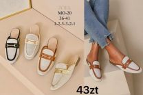 Klapki zakryte palce damskie(36-41/12P)