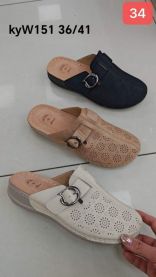 Klapki zakryte palce damskie(36-41/12P)