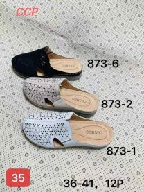 Klapki zakryte palce damskie(36-41/12P)