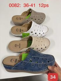 Klapki zakryte palce damskie(36-41/12P)