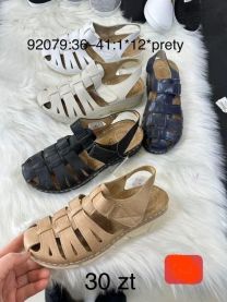 Sandały na koturnie (36-41/12P)