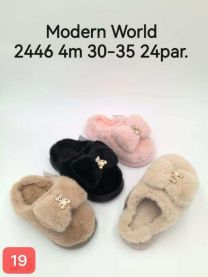 Kapcie zakryte palce dzieci (30-35/24P)