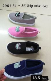 Trampki wsuwane chłopięce i dziewczynka (31-36/24P)