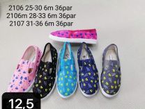 Trampki wsuwane chłopięce i dziewczynka (25-30/36P)