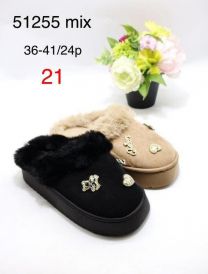 Kapcie zakryte palce damskie (36-41/24P)