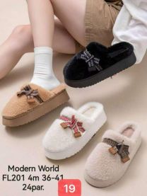 Kapcie zakryte palce damskie (36-41/24P)