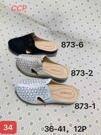 Klapki zakryte palce damskie(36-41/12P)