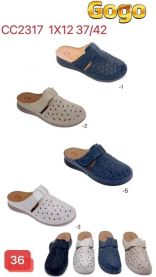 Klapki zakryte palce damskie(37-42/12P)