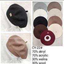 Beret damskie (uniwersalny/12szt)