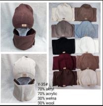 Komplet Czapki damskie (uniwersalny/12kompletów)