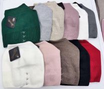 Czapki damskie (uniwersalny/12szt)