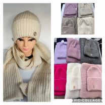 Komplet czapki damskie (uniwersalny/12kpt)