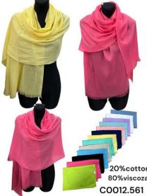 Szaliki damskie (uniwersalny/12szt)