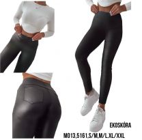 Spodnie ekoskóra damskie (S-2XL/12szt)