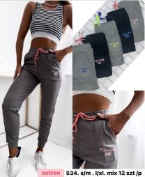 Spodnie dresowy damskie (S-XL/12szt)