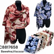 Szaliki damskie (uniwersalny/12szt)