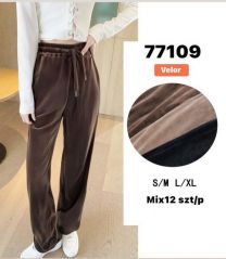 Spodnie welurowy (S-XL/12szt)