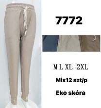 Spodnie ekoskóra damskie (M-2XL/12szt)