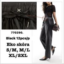 Spodnie ekoskóra damskie (S-2XL/12szt)