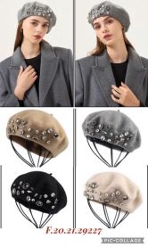 Beret damskie (uniwersalny/12szt)