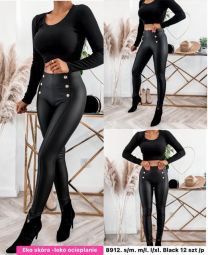Spodnie ekoskóra damskie (S-XL/12szt)