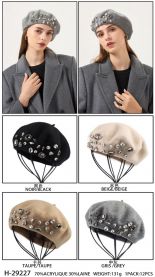 Beret damskie (uniwersalny/12szt)