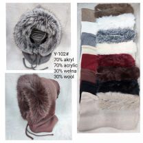 Czapki damskie (uniwersalny/12szt)