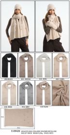 Szaliki damskie (uniwersalny/12szt)