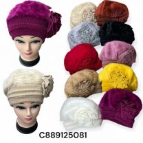 Beret damskie (uniwersalny/12szt)