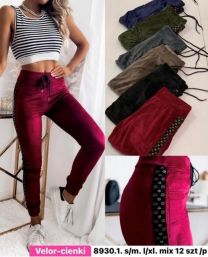 Spodnie welurowy (S-XL/12szt)