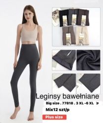 PLUS_Spodnie legginsy damskie (3-6XL/12szt)