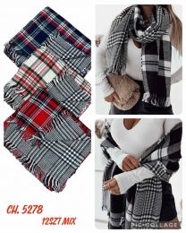 Szaliki damskie (uniwersalny/12szt)