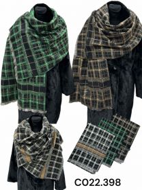 Szaliki damskie (uniwersalny/12szt)