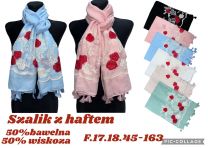 Szaliki damskie (uniwersalny/12szt)