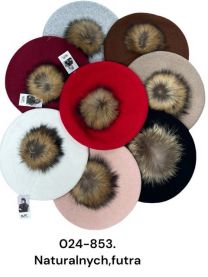 Beret damskie (uniwersalny/12szt)